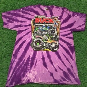 Tie Dye Monster Truck Shirt 
Size Large